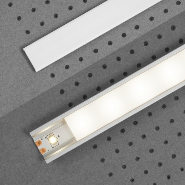 Topmet | Cliquez sur la couverture des profils en aluminium LED | Tapez "F" | Robuste | Durable 
