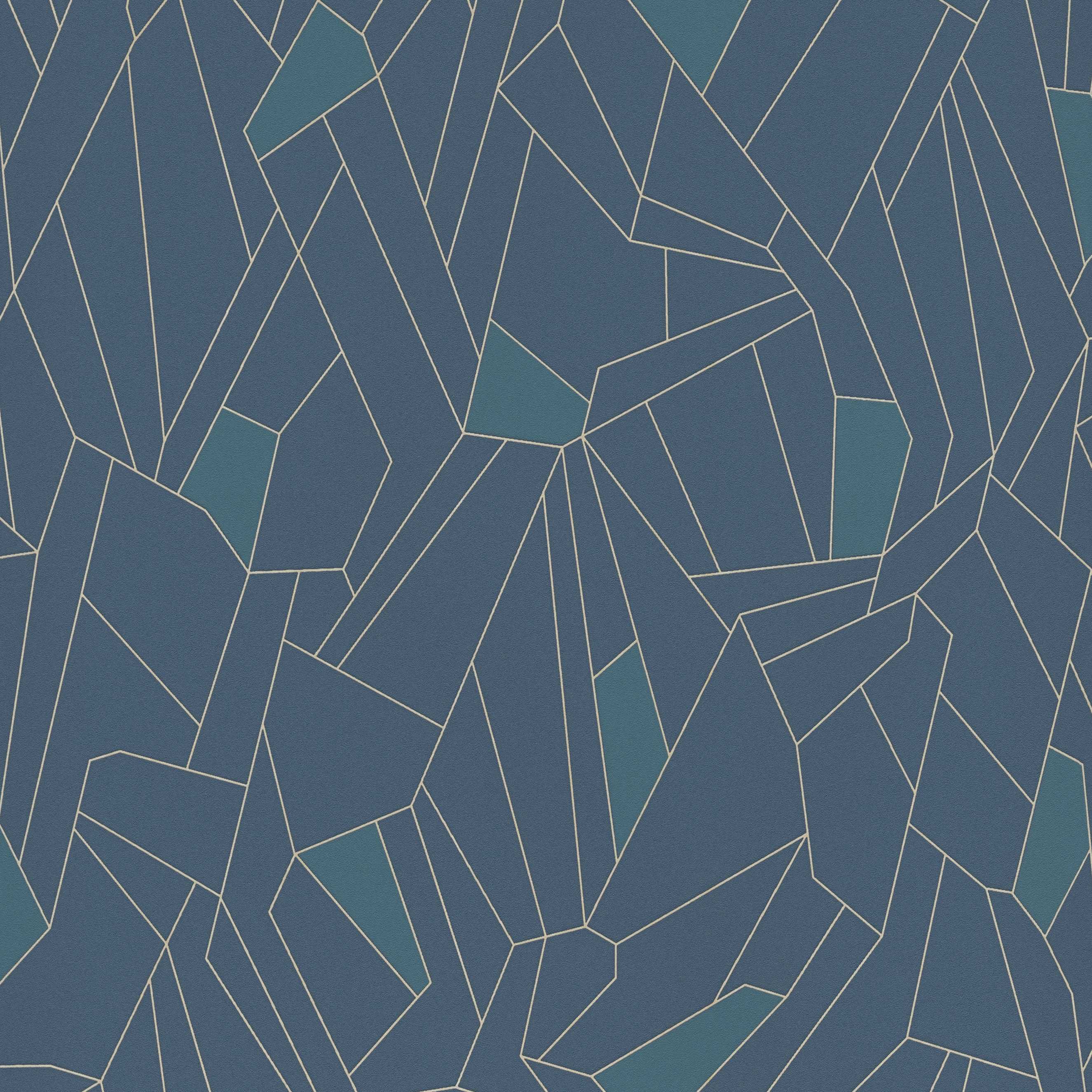 A.S. Creation New Life | 376772 | papier peint intissé 3D | 0.53 m x 10.05 m | bleu