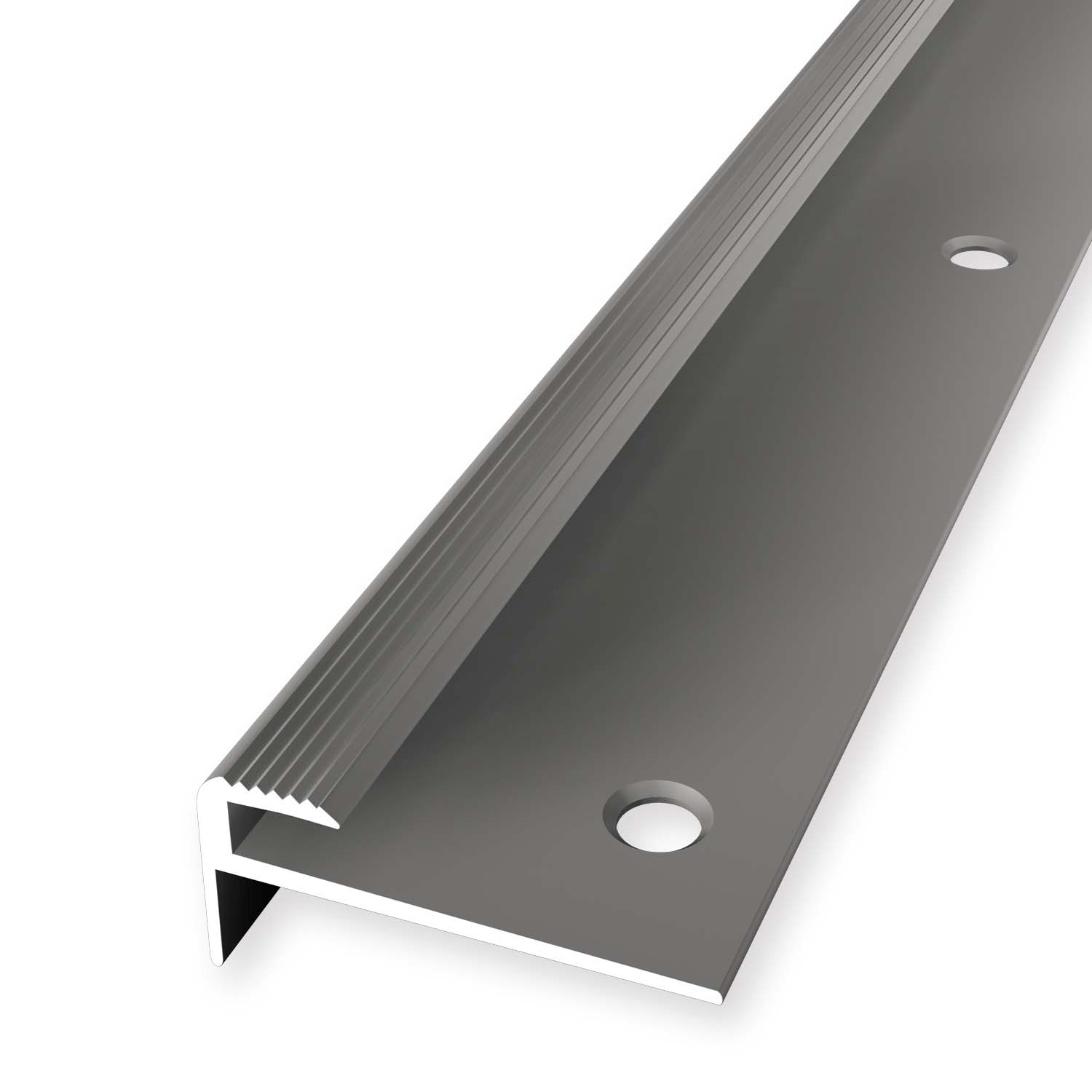 Nez de marche 15 x 30 mm Aluminium Cornière striée Différentes longueurs Küberit
