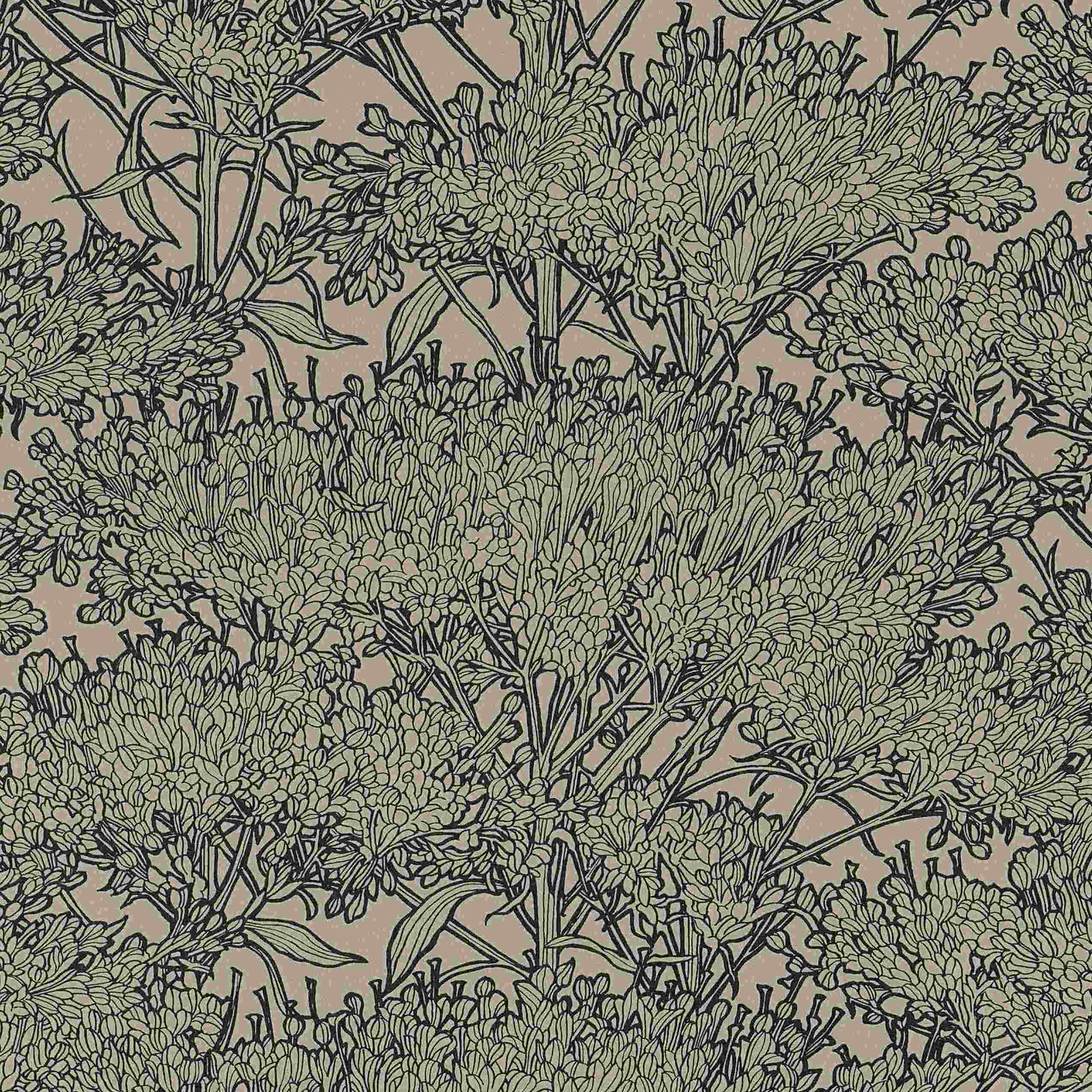 A.S. Creation Absolutely Chic | 369725 | papier peint intissé floral | 0.53 m x 10.05 m | marron