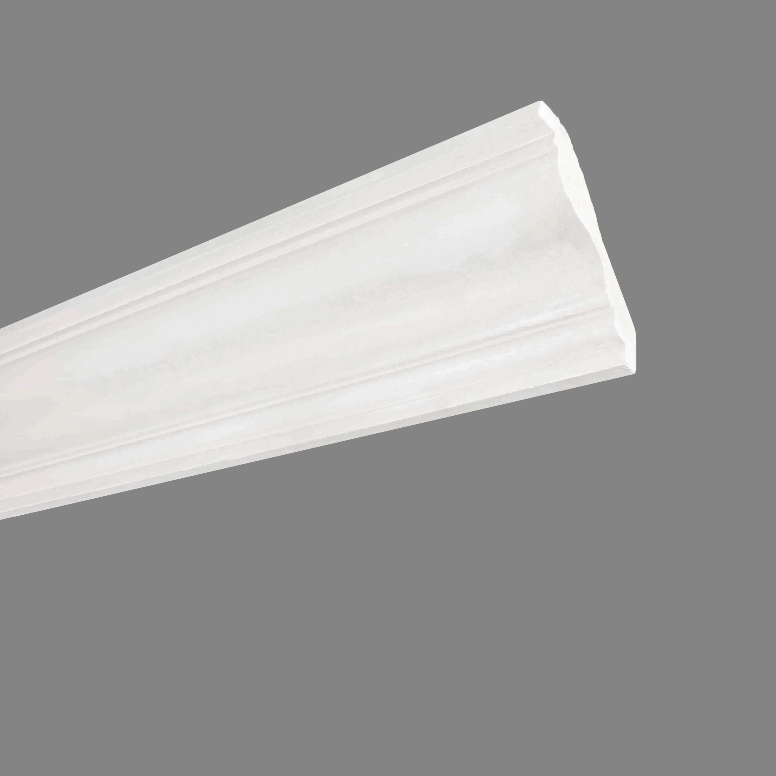 PROVISTON | Gipsleiste "ES-18" | Echter Gipsstuck | 100 x 90 x 1200 mm | Stuckleiste aus Gips