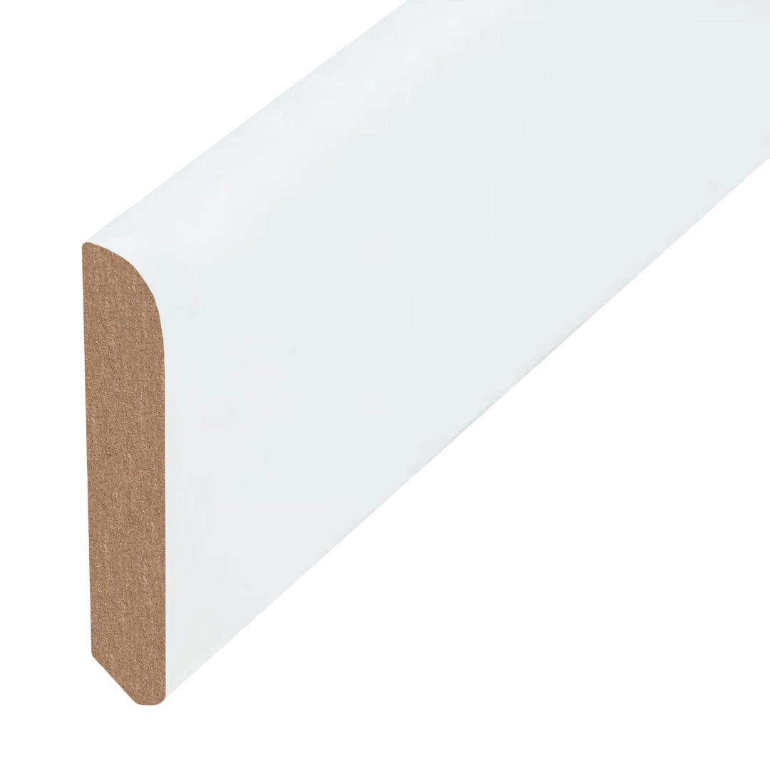Plinthe en bois massif laqué blanc (10 x 58 x 2400 mm) 15.10.56.031 PROVISTON