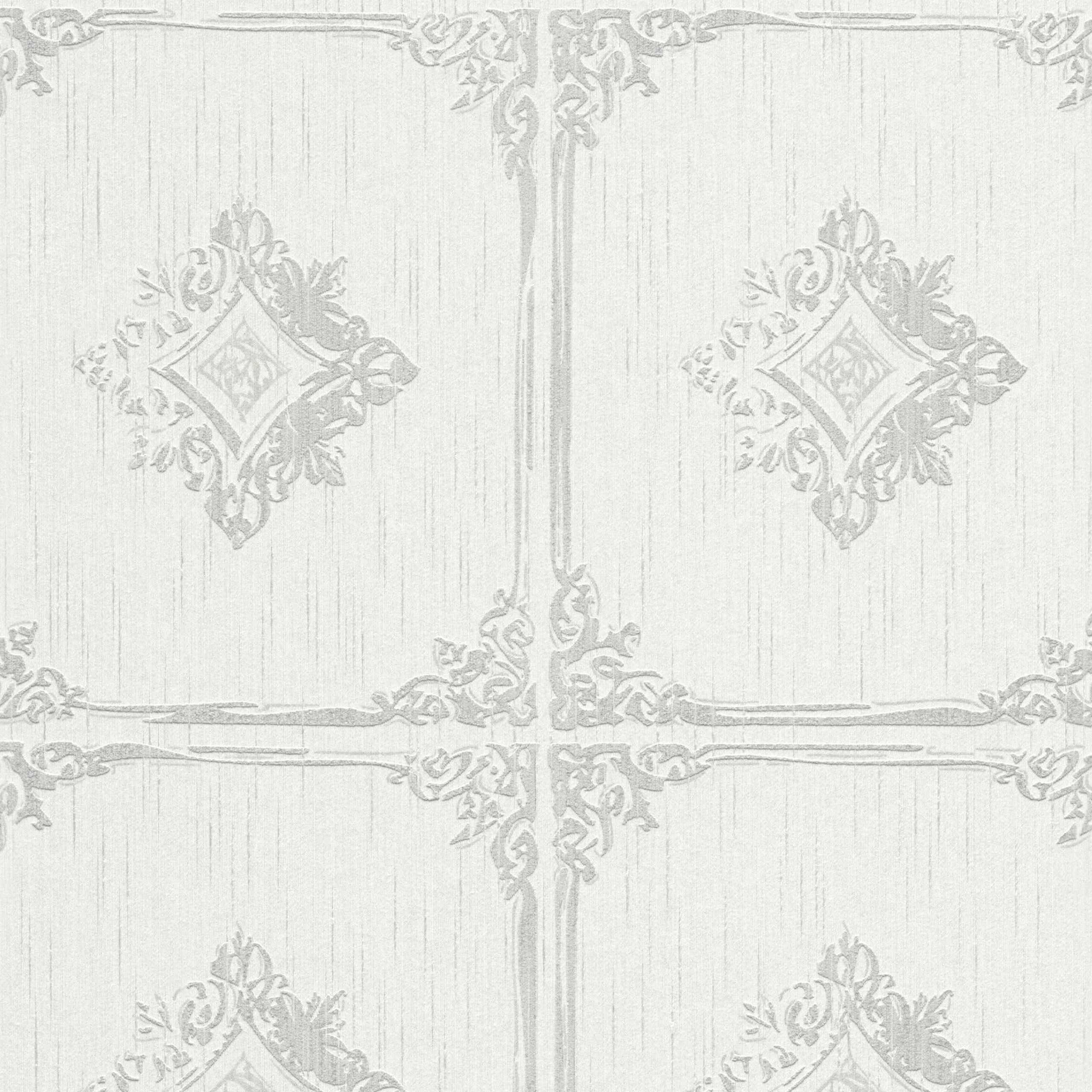 A.S. Creation AP Tessuto II | 961991 | papier peint intissé vintage | 0.53 m x 10.05 m | gris