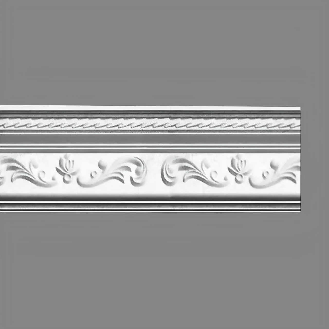 PROVISTON | Cornice en plâtre Erfurt | Moulures décoratives en plâtre | 80 x 100 x 1090 mm | Moulures en plâtre staff
