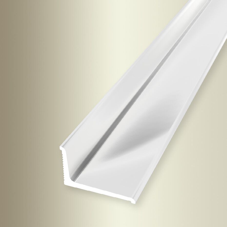 Profilé de finition | 18 x 12 x 2700 mm | Profilé en alu | Lisse | Inversible | Autoadhésif