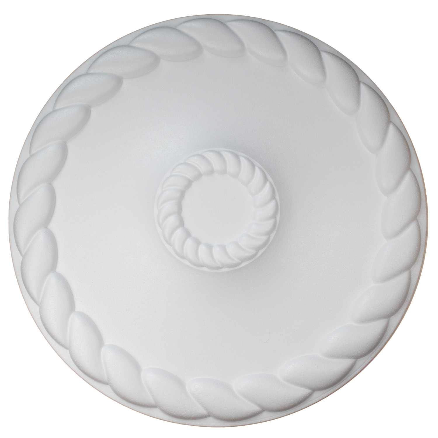 Rosace élégante Marbet R-22 | Ø 60 cm | polystyrène léger blanc