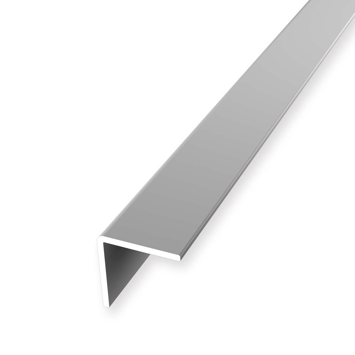 Nez de marche 16.2 x 16.2 x 2500 mm Aluminium Nez de marche Cornière Lisse Argent Küberit