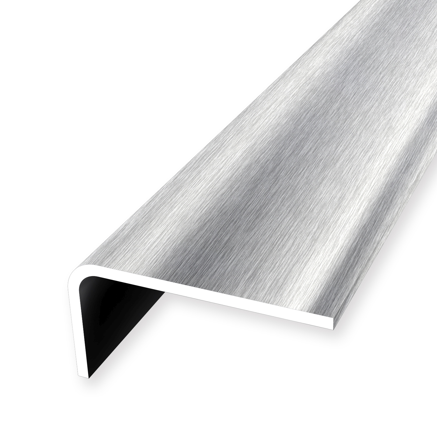 Nez de marche 23 x 43 x 2500 mm Cornière en acier inoxydable Non percé Küberit