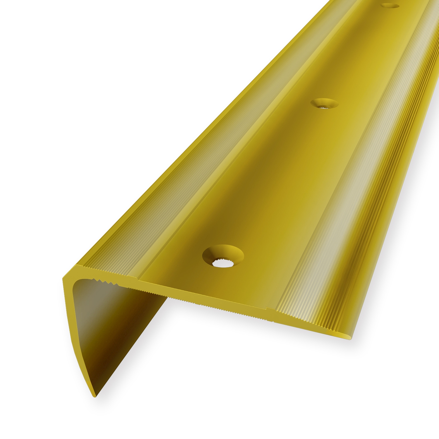 Nez de marche 29 x 53 x 2500 mm Aluminium Cornière striée Argent Küberit