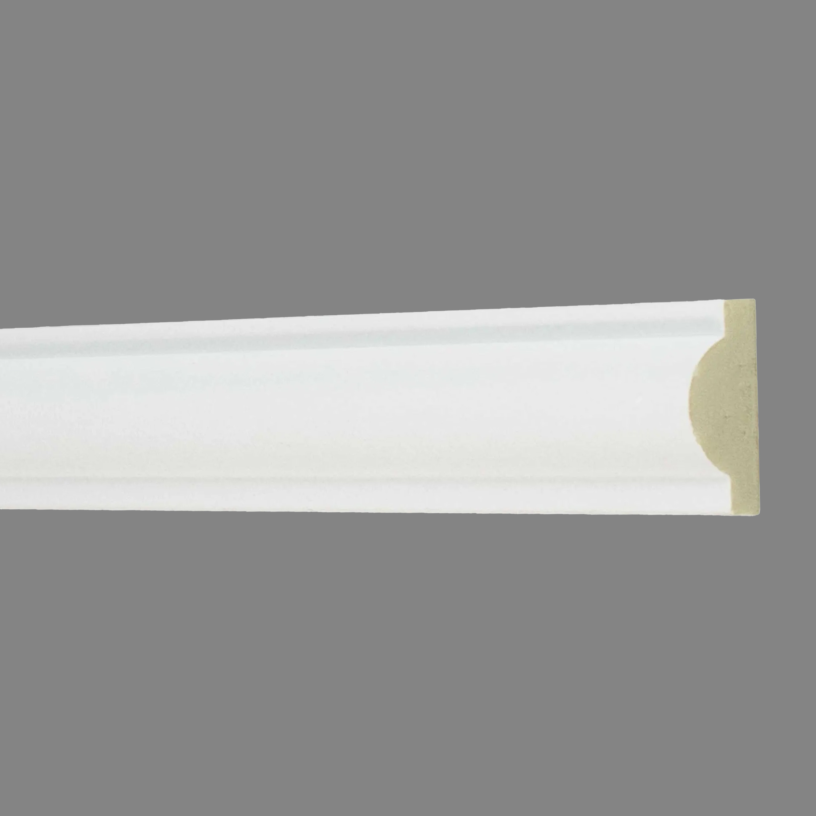 Cimaise murale moderne NMC ARSTYL SP2 10 x 21 mm polyuréthane résistant à l'impact blanc