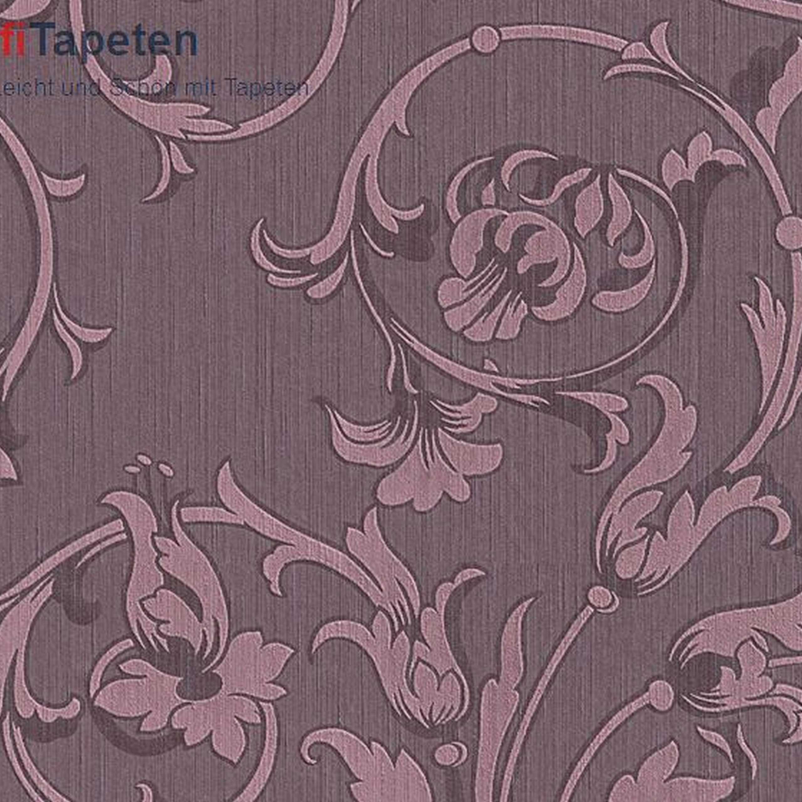 A.S. Creation Tessuto | 956335 | papier peint intissé floral | 0.53 m x 10.05 m | violet