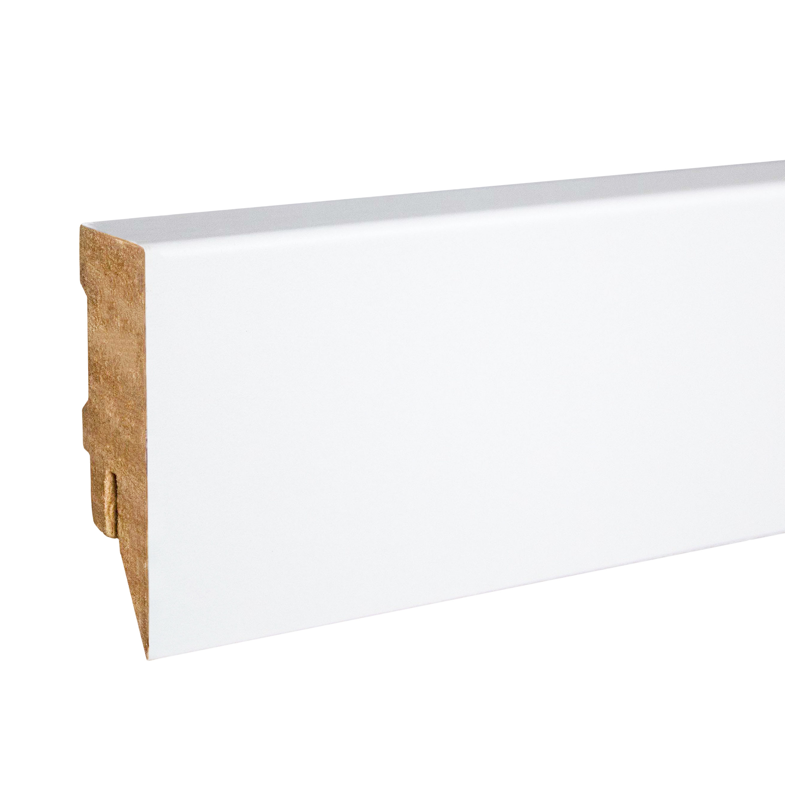 PROVISTON | plinthe à clipser | plinthe MDF | 16 x 58mm | plinthe carrée | mélaminé blanc