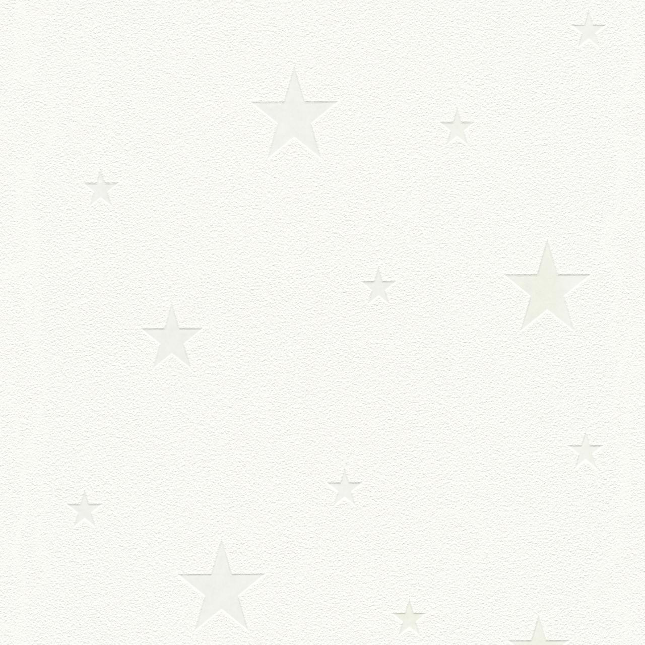 A.S. Creation Day&Night glow in the dark | 324401 | papier peint chambre enfant intissé | blanc