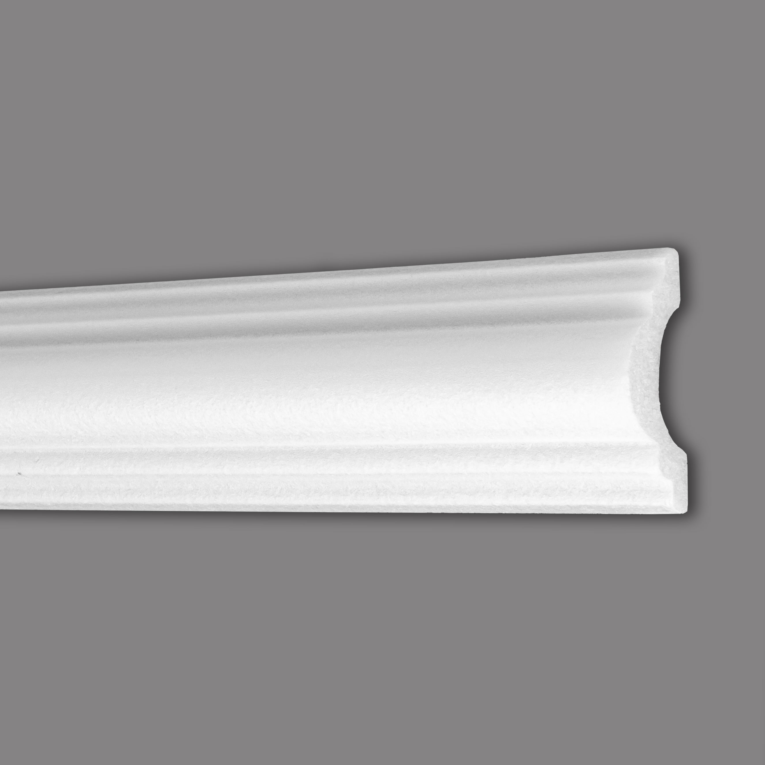 Plinthe décorative Wiesemann Fribourg 58 Polystyrène 26 x 58 x 2000 mm Plinthe murale blanche