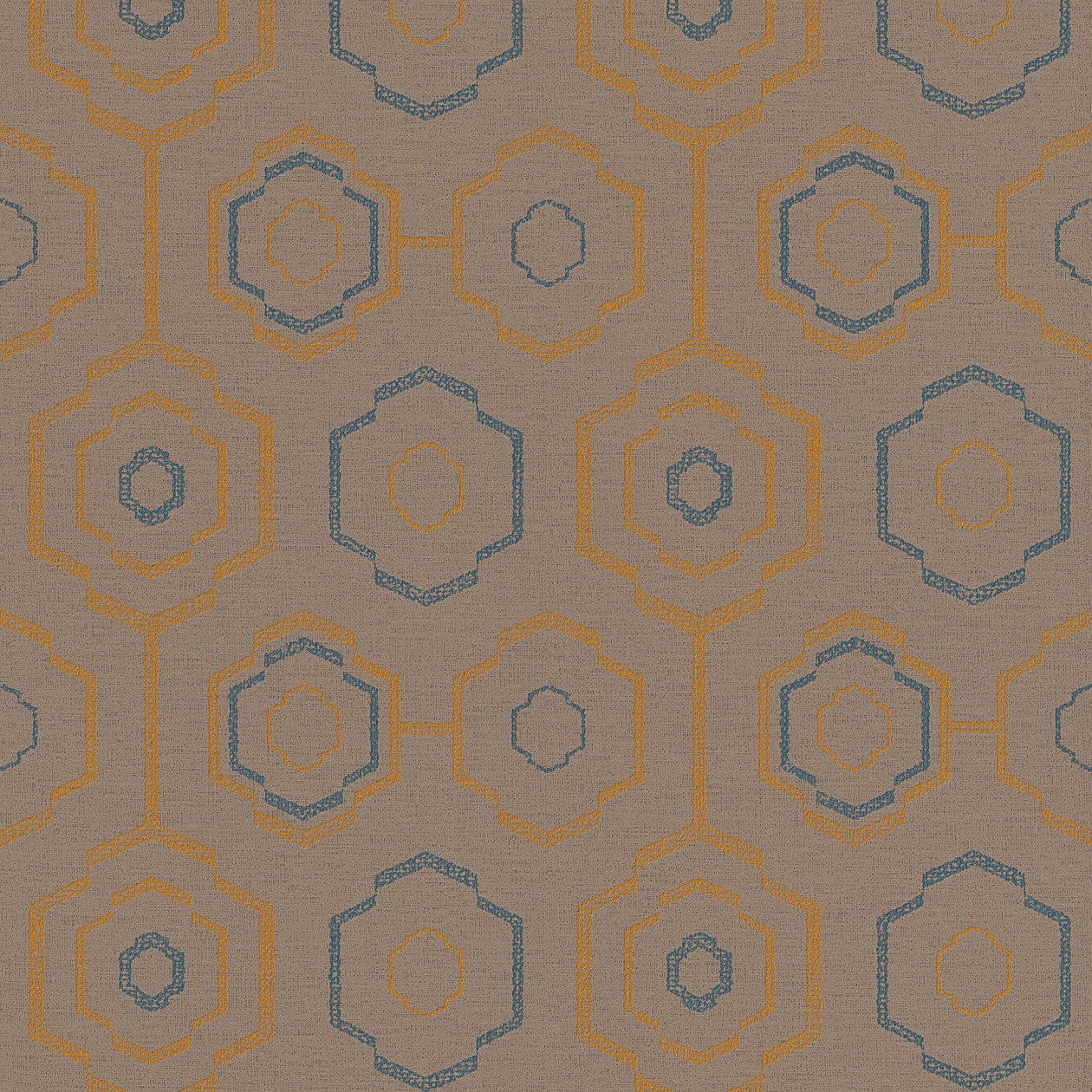 A.S. Creation Ethnic Origin | 371773 | papier peint intissé vintage | 0.53 m x 10.05 m | marron