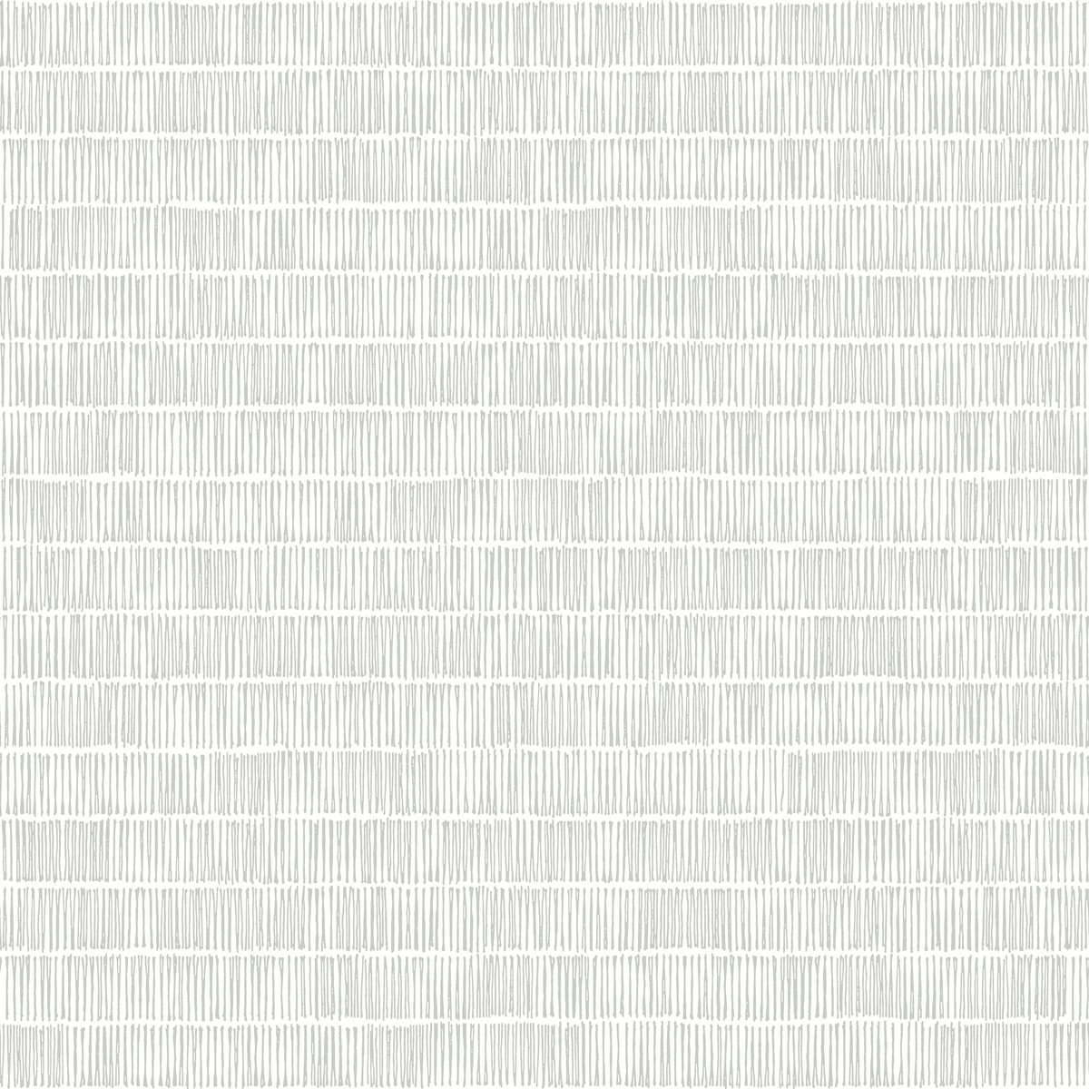 York Wallcoverings | Black and White | BW3811 | Sure Strip | Rayures | 0.52 x 10 m | Gris