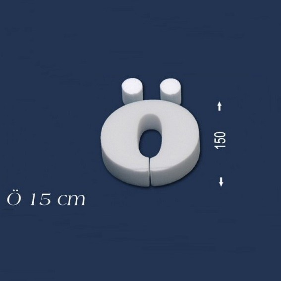 Wiesemann | Lettre décorative "Ö" | Polystyrène | Hauteur : 150 mm | Lettre en polystyrène | Lettre 3D