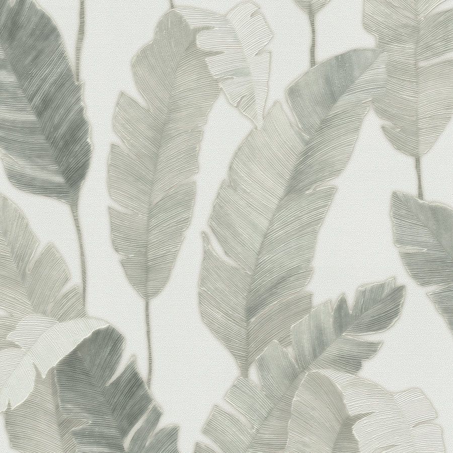 A.S. Creation | Travel Styles | 392184 | Papier peint intissé | Arbres et feuilles | 10.05 x 0.53 m | Blanc