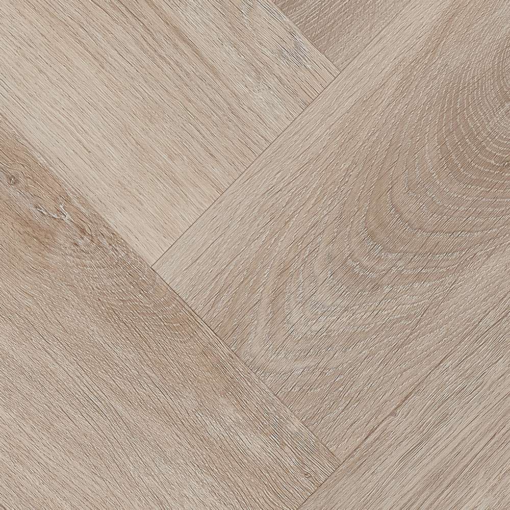 Sol vinyle PVC AMARON Herringbone Chêne Stamford 592 x 148 x 5 mm Vinyle à clipser Marron