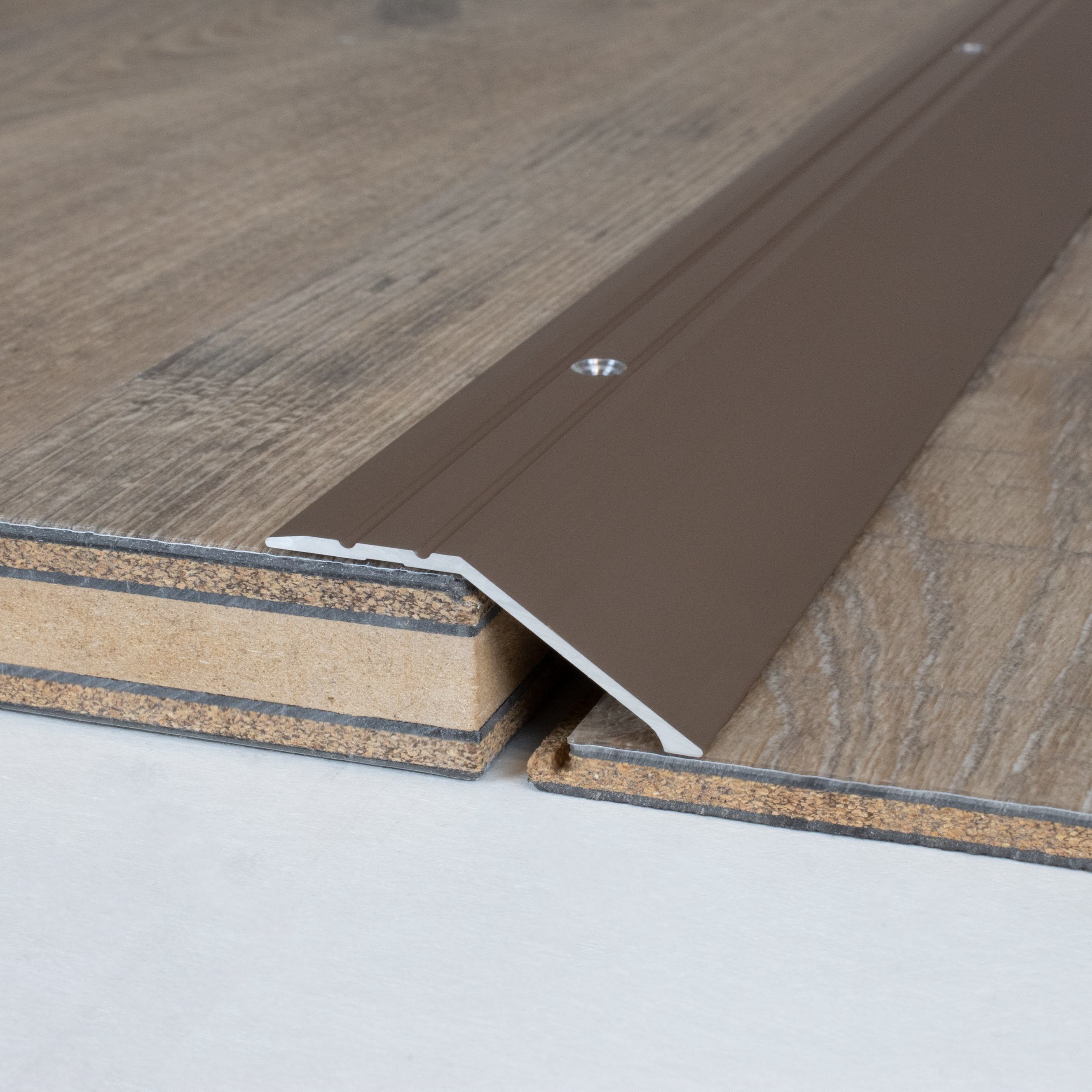 Profilé de finition sol stratifié | épaisseur: 8.5 - 15.5 mm | alu anodisé