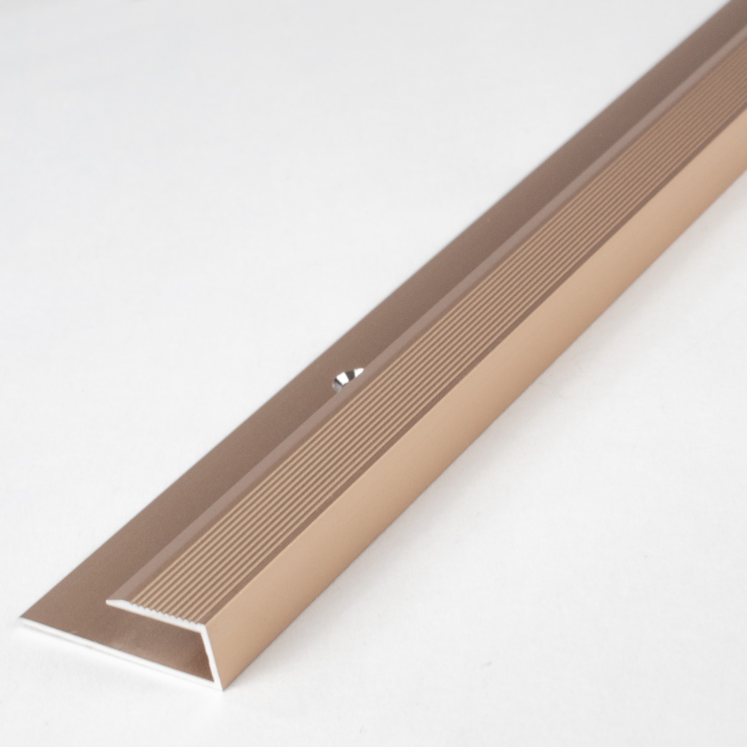 Profilé à emboîter pour sol stratifié | hauteur emboîtage 7 mm | aluminium anodisé | à visser