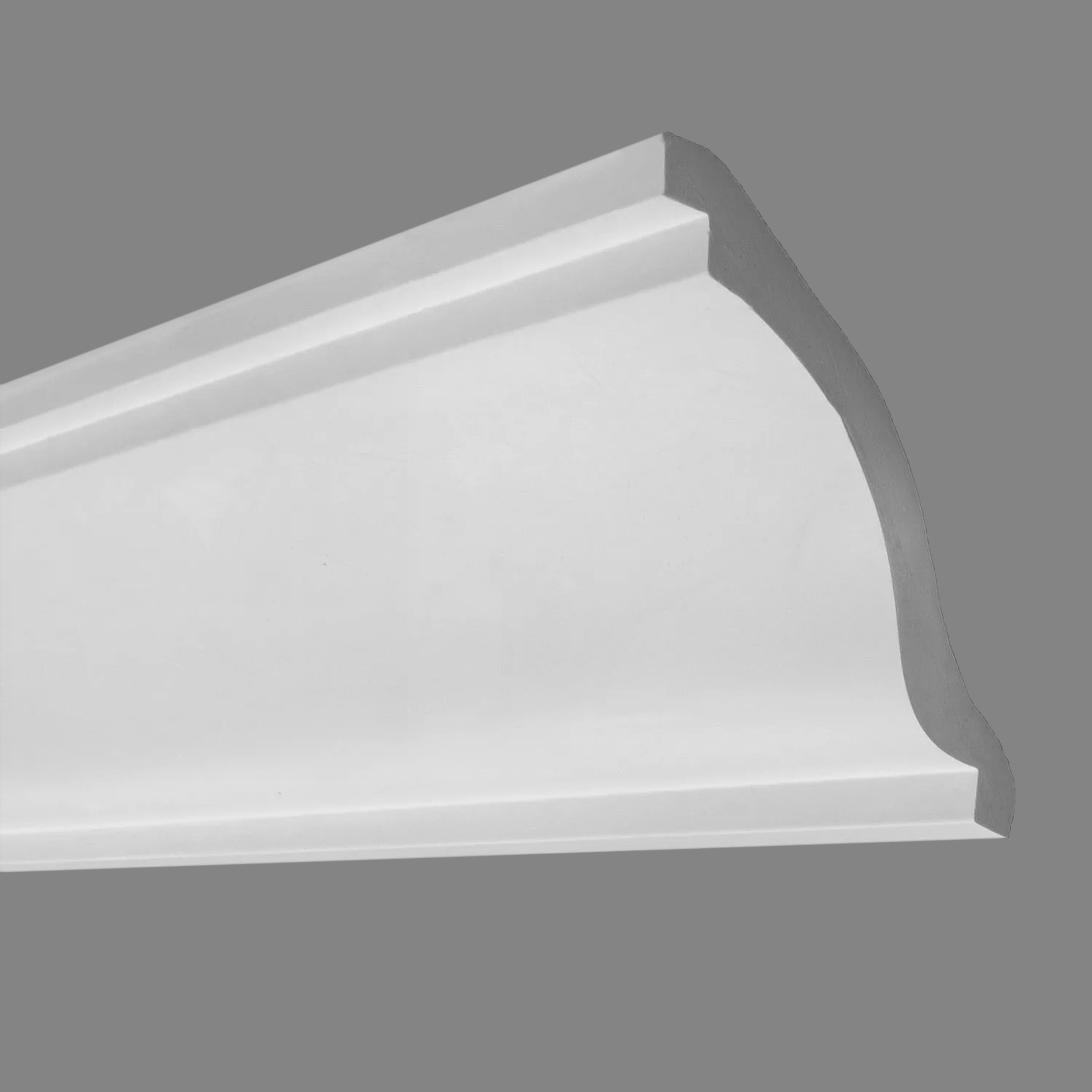 PROVISTON | Gipsleiste Bremerhaven | Echter Gipsstuck | 75 x 75 x 1200 mm | Stuckleisten aus Gips