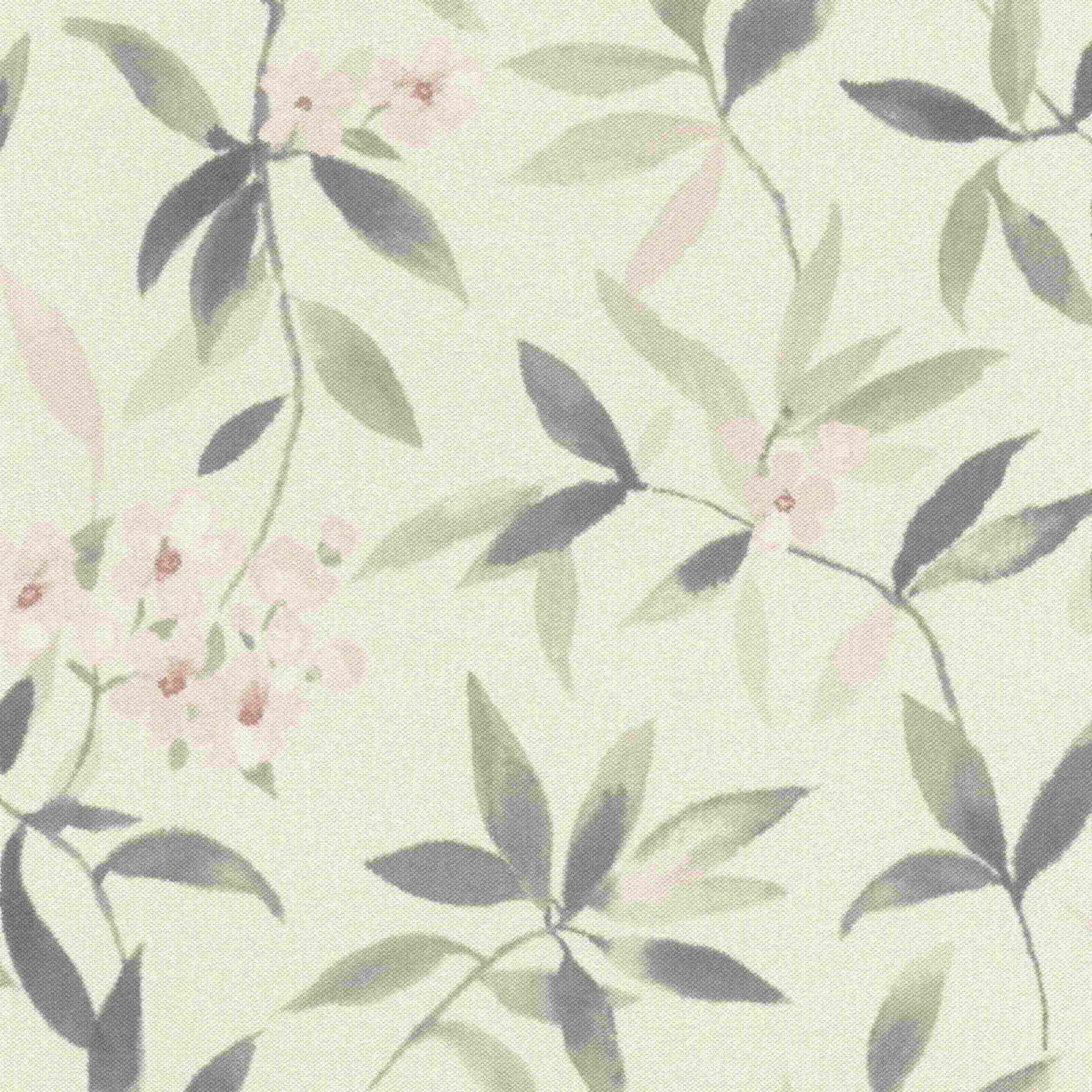 Rasch Poetry | 424904 | papier peint intissé floral | 0.53 m x 10.05 m | écru