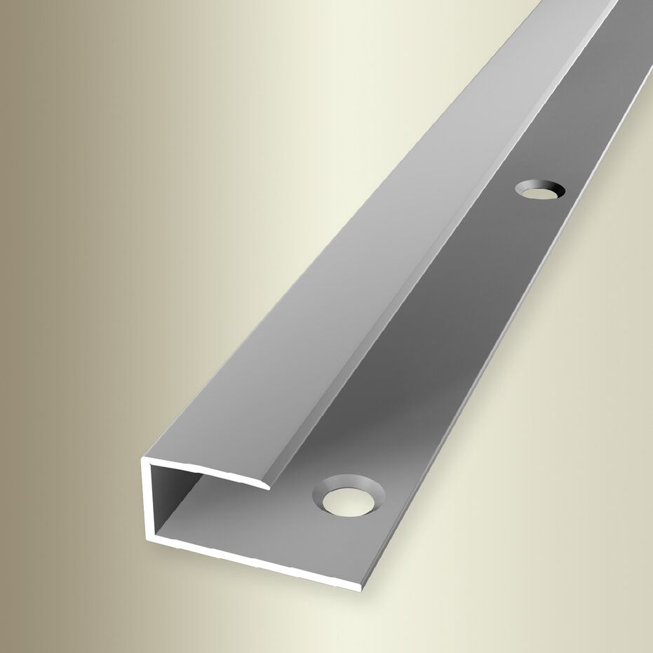 PROVISTON | Profil d'arrêt | Largeur:23 mm | Longueur:2700 mm | Alu anodisé | Lisse | Percé