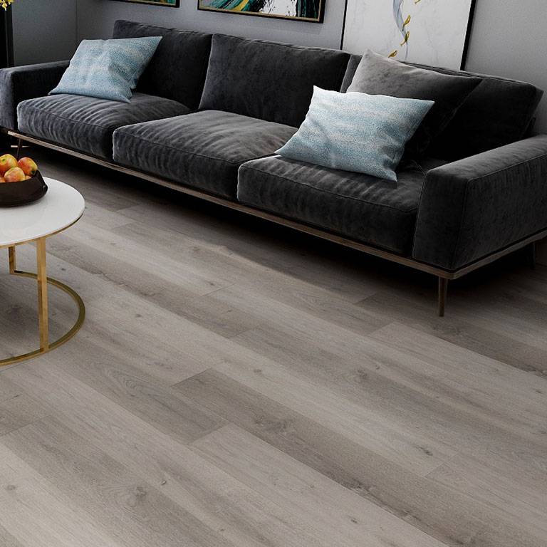 Check One Sol vinyle PVC 2073 Lausitz 1220 x 229 x 5 mm Vinyle clipsable Chêne clair