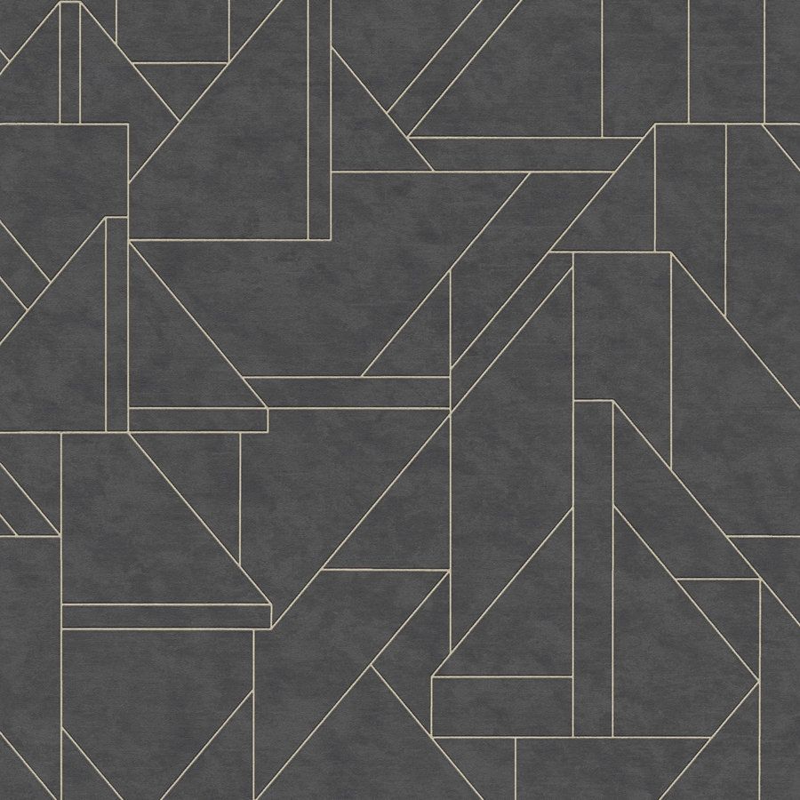 A.S. Creation | Travel Styles | 391184 | Papier peint intissé | Graphique | 10.05 x 0.53 m | Noir