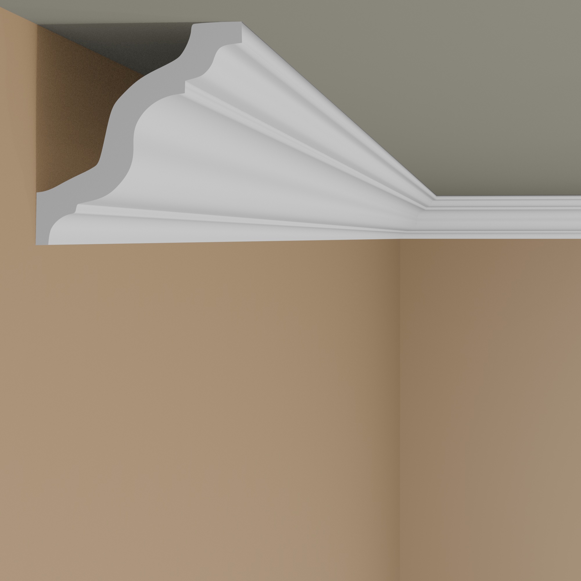 NMC moulure GR NOMASTYL 80 x 85 x 2000 mm polystyrène blanc moulure de plafond