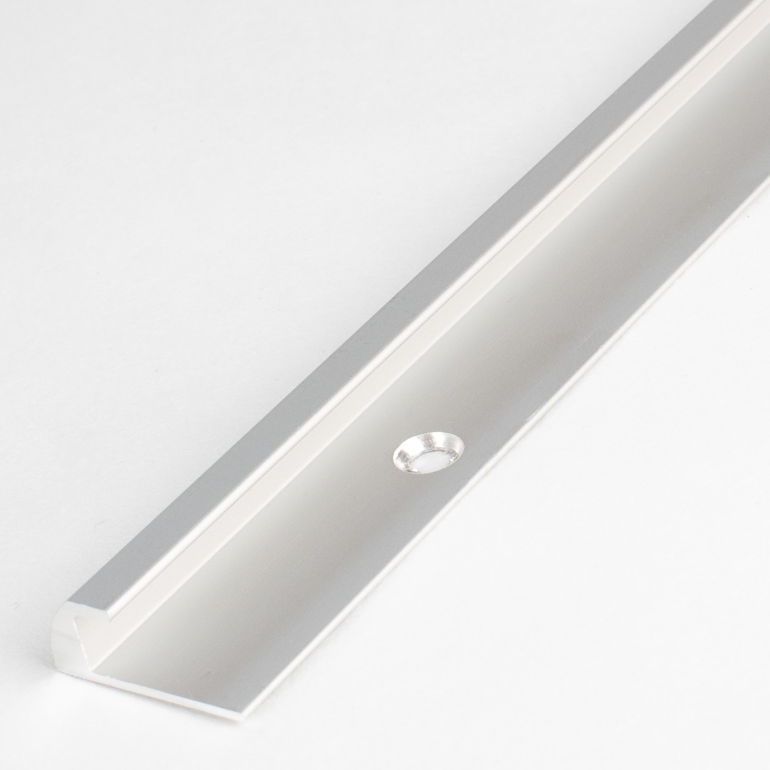 Profilé de finition à emboîter pour sol stratifié hauteur 6M | alu anodisé | à visser