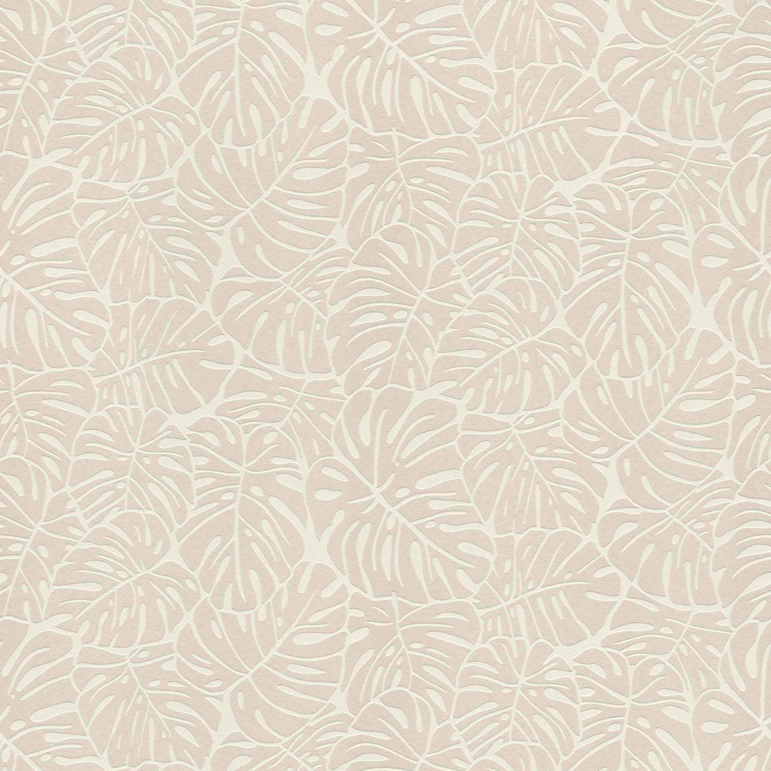 Rasch #ROCKNROLLE | 541533 | papier peint intissé floral | 0.53 m x 10.05 m | beige