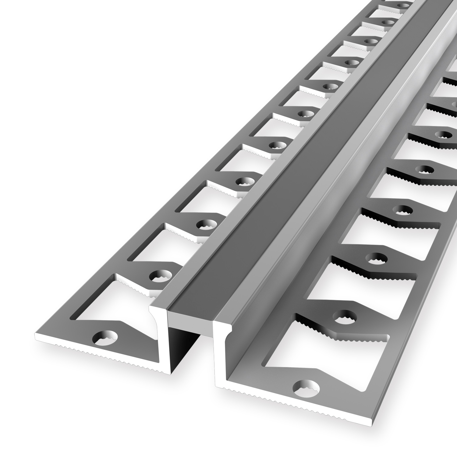 Joint de dilatation carrelage 11.8 x 51 mm Épaisseur 10.3 mm Équerre carrelage estampé fermé Küberit