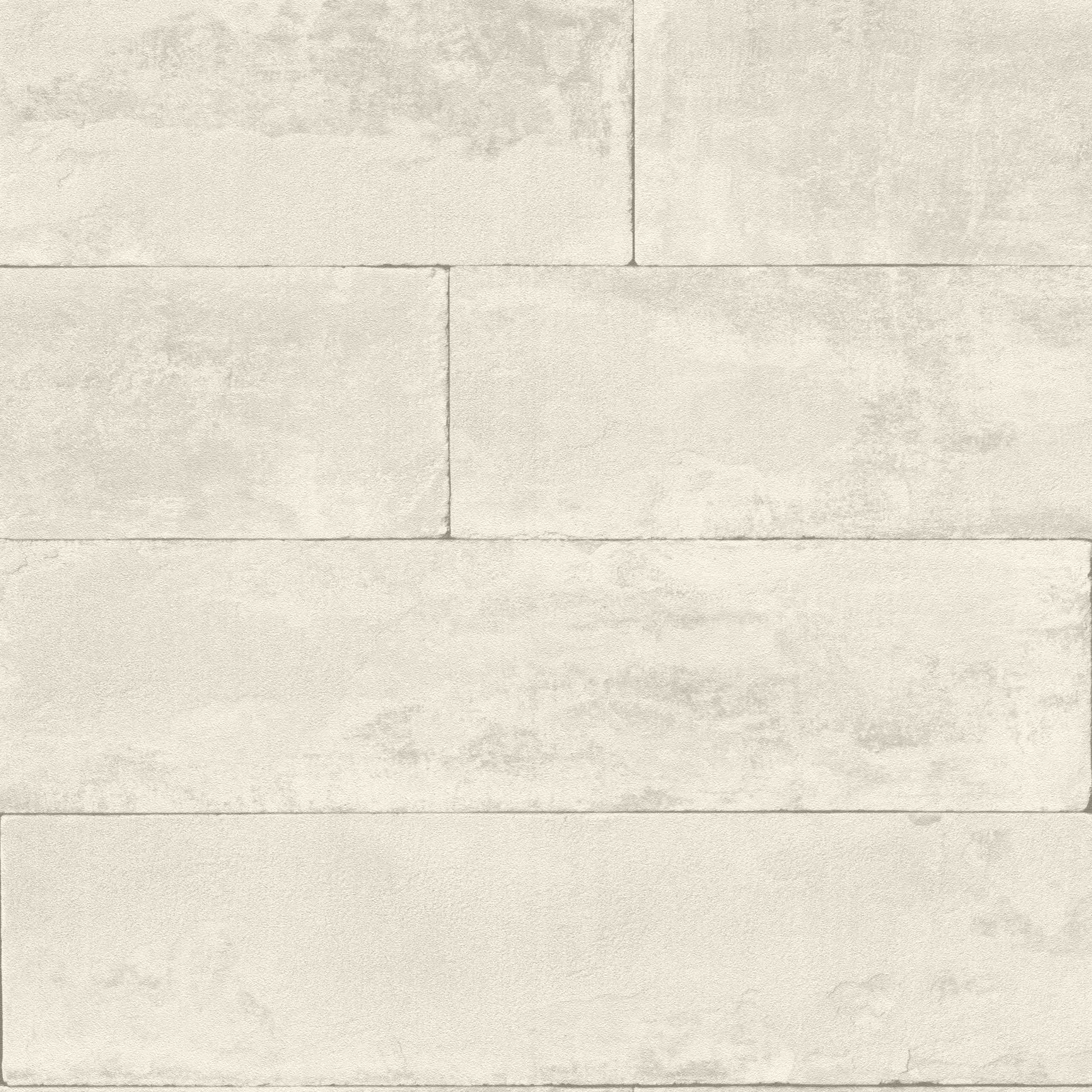 Rasch Brick Lane | 426007 | papier peint intissé pierre brique | 0.53 m x 10.05 m | blanc