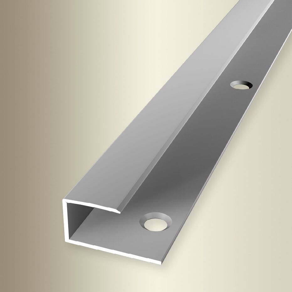 PROVISTON | Profil d'arrêt | Largeur:23 mm | Longueur:2700 mm | Alu anodisé | Lisse | Percé