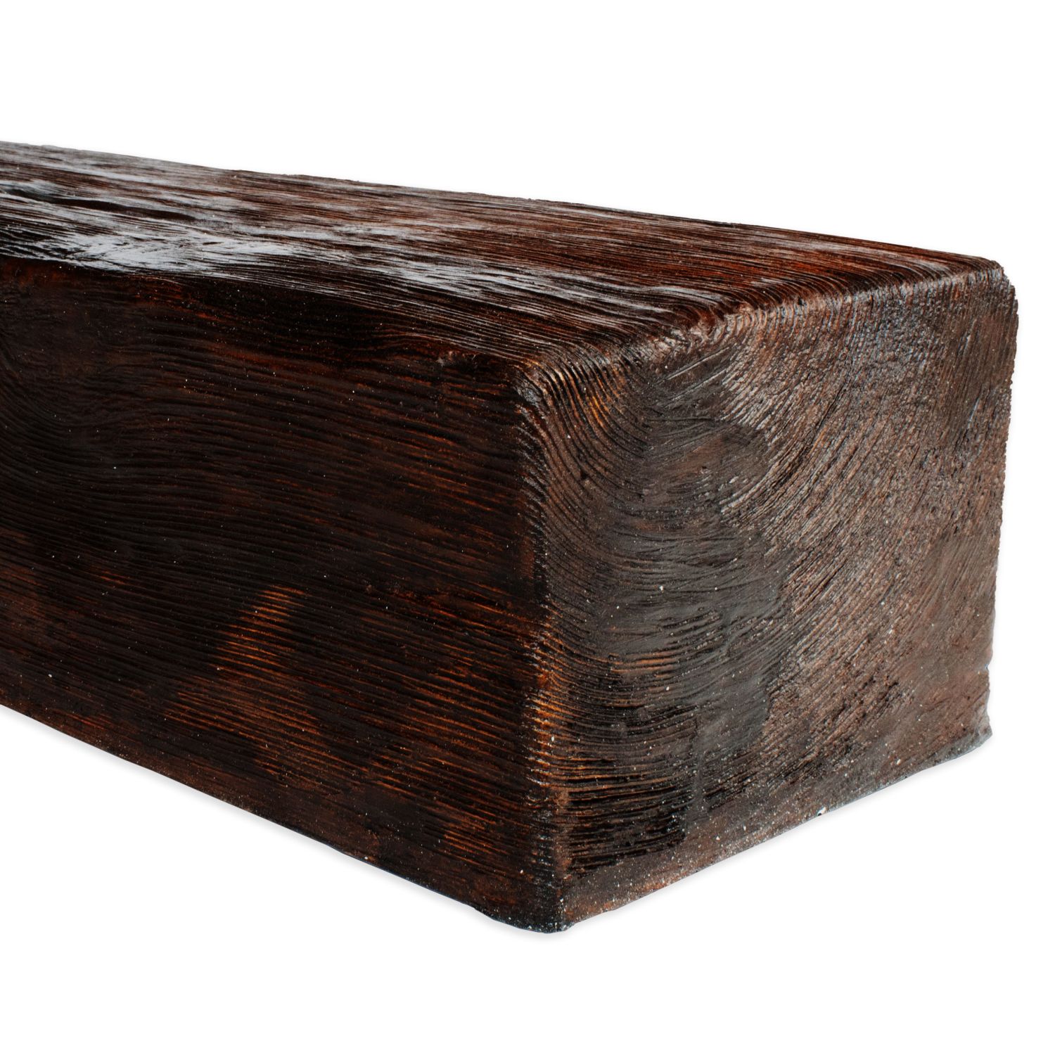 Elite Decor | Fausses poutres ED105 | PU | 190 x 130mm | Chêne foncé | Fausse poutre imitation bois 