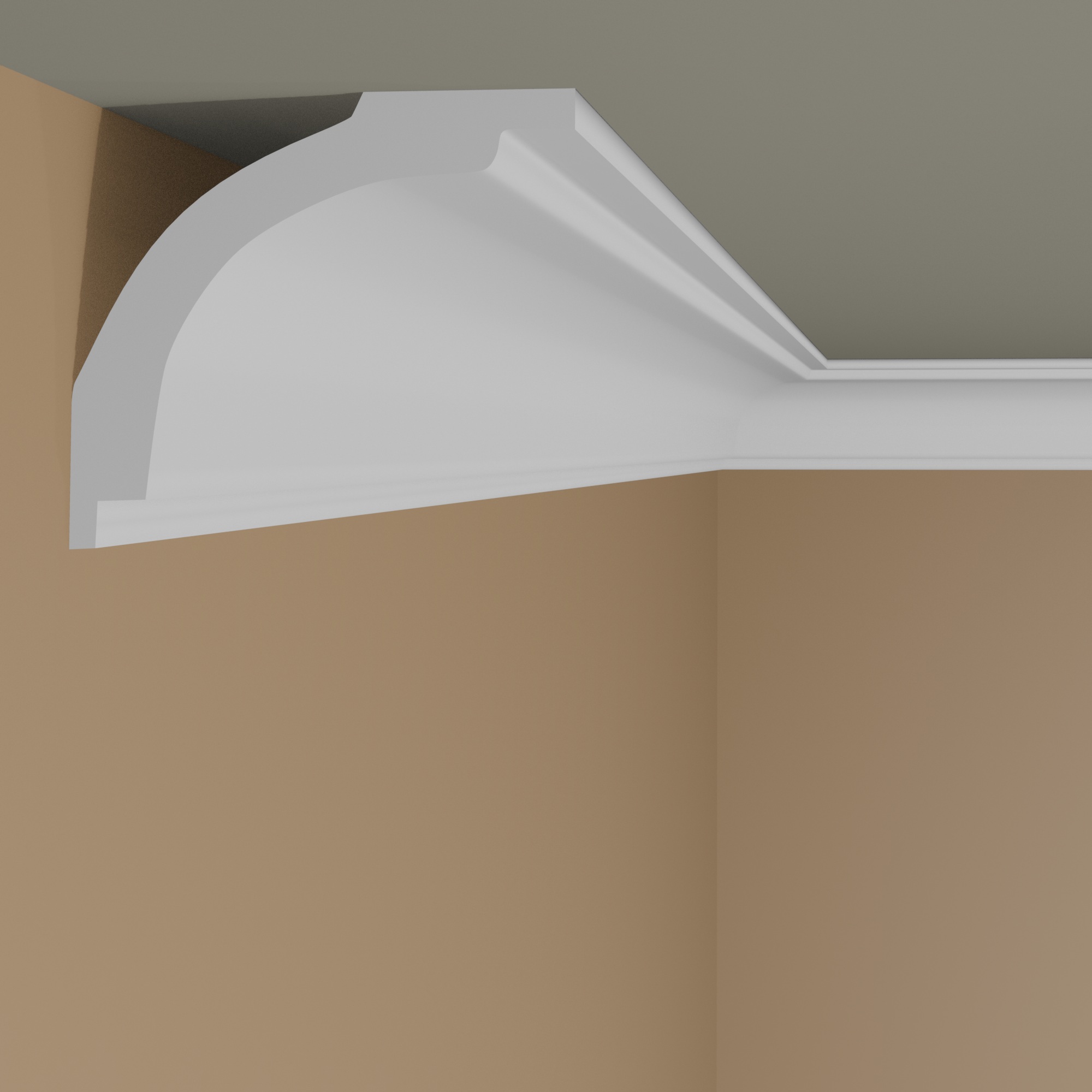 Elite Decor | moulure P932| polyuréthane | 40 x 40 x 2000 mm | moulure de plafond en polystyrène | Blanc