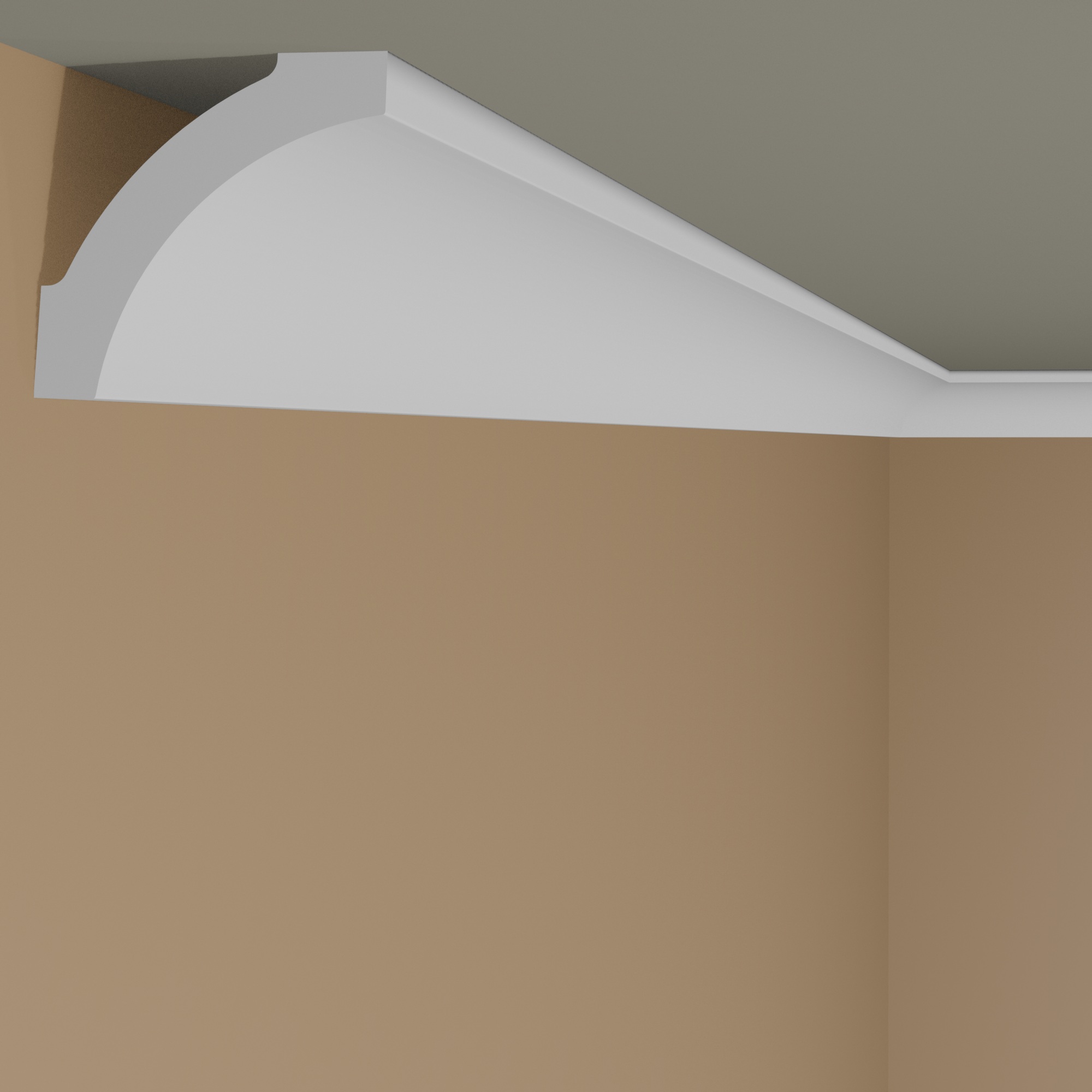 Moulure de plafond classique NMC NOMASTYL B2 35 x 35 mm polystyrène léger blanc