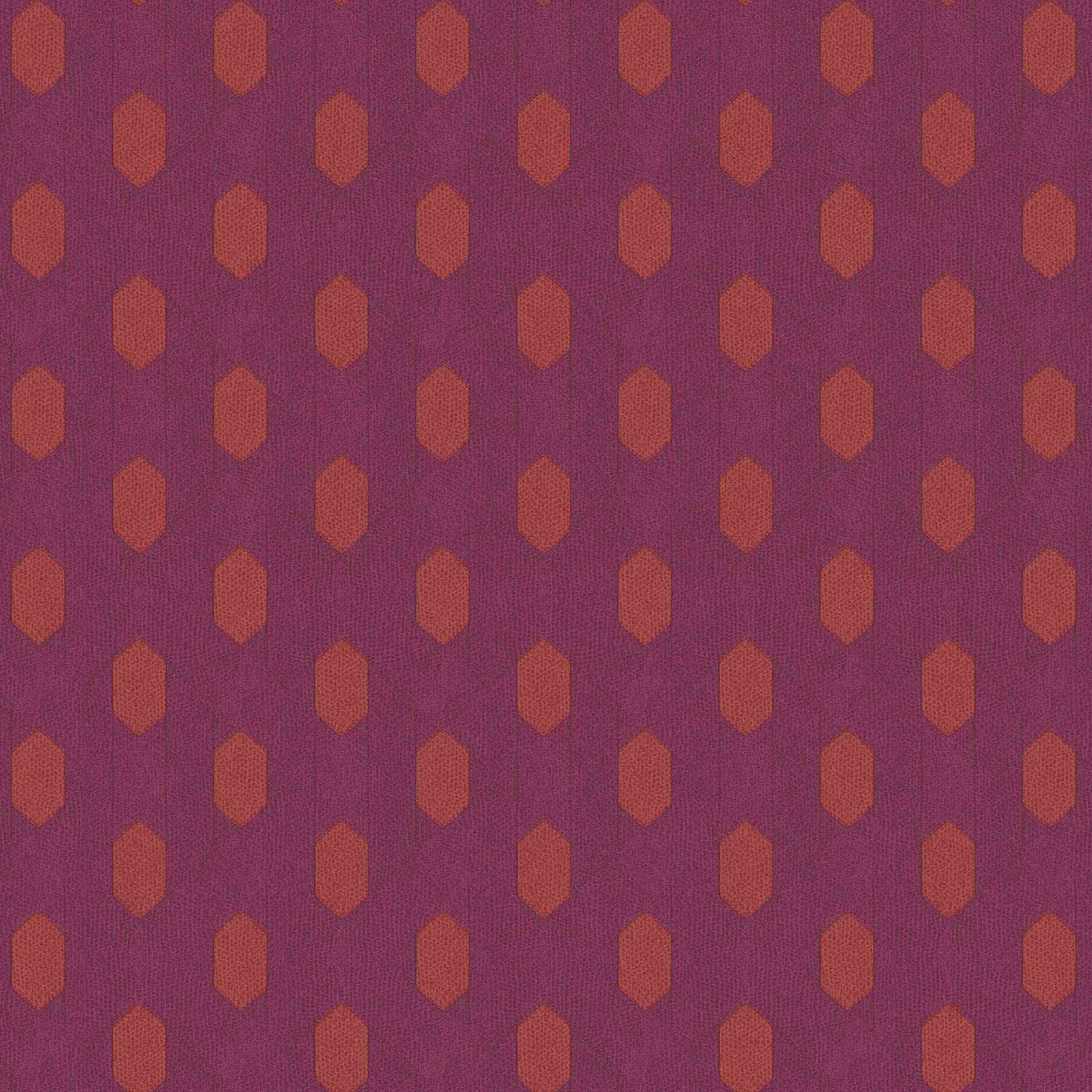 A.S. Creation Absolutely Chic | 369731 | papier peint intissé 3D | 0.53 m x 10.05 m | rouge