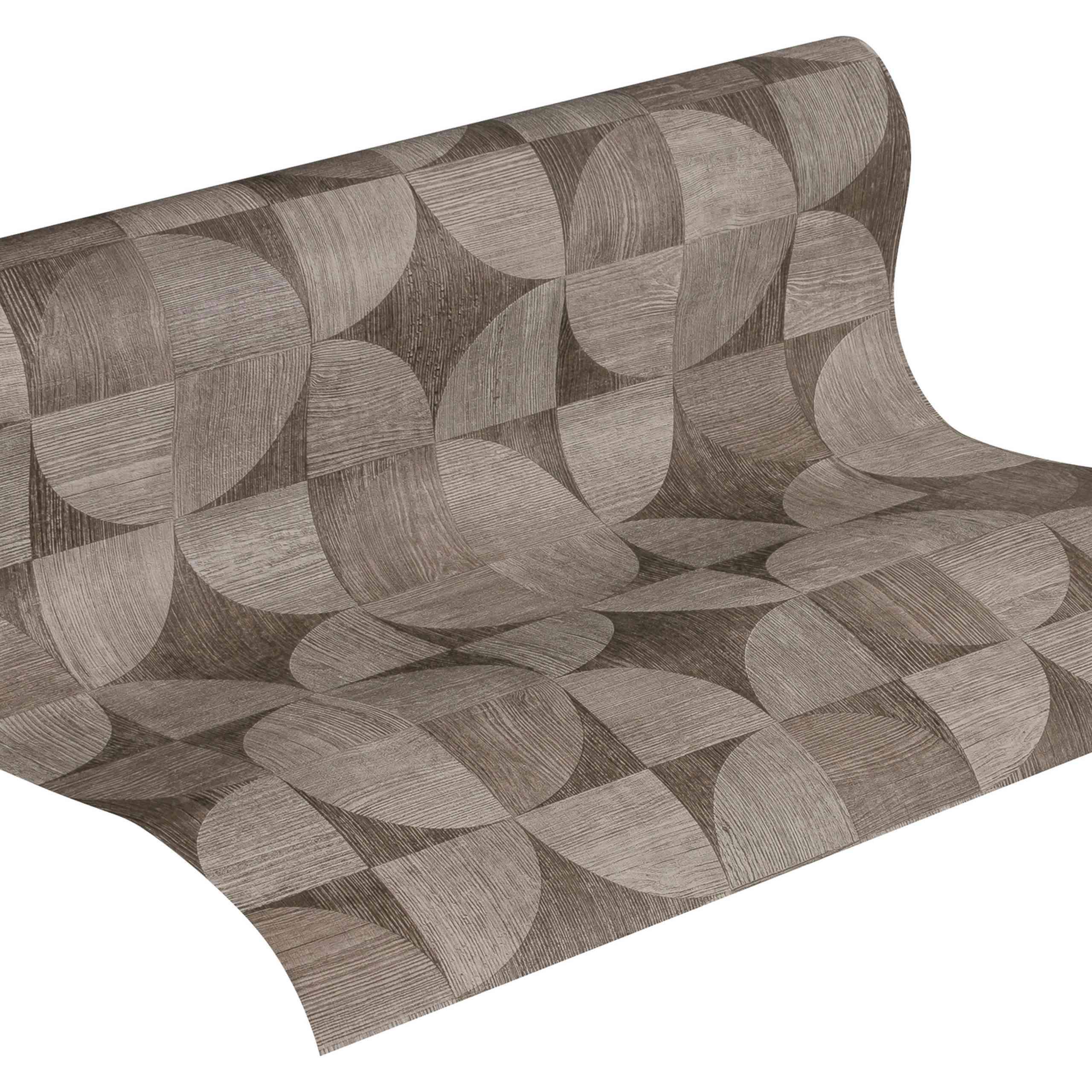 A.S. Creation Metropolitan Stories | 369132 | papier peint bois intissé | 0.53 m x 10.05 m | gris