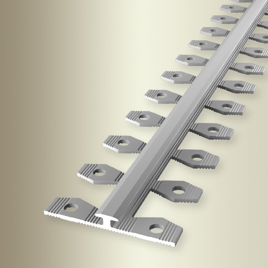 PROVISTON | Profil d'arrêt | Largeur:34 mm | Hauteur:2.5 mm | Longueur:2700 mm | Alu anodisé | Lisse