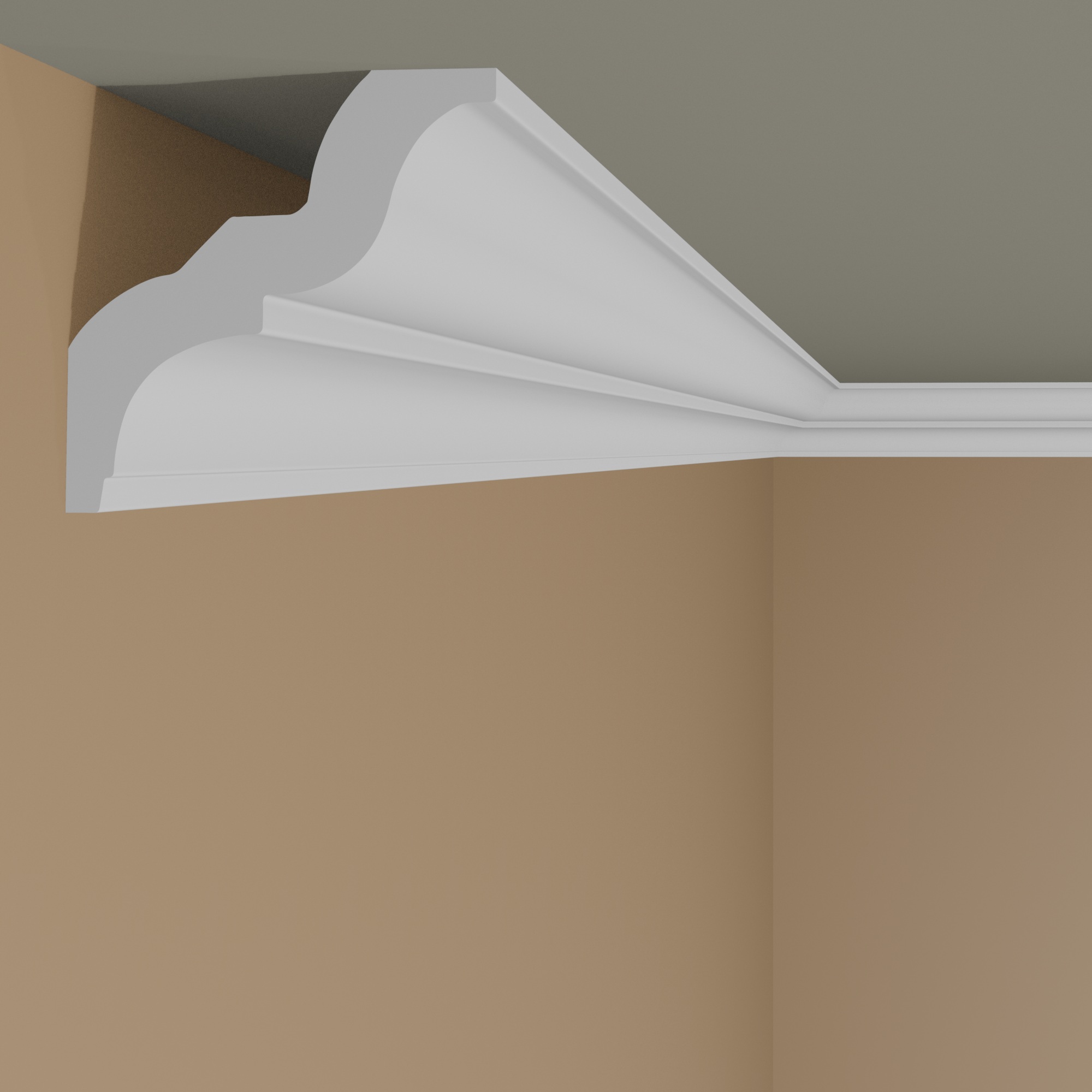 Moulure de plafond chic Marbet E-20 | 60 x 65 mm | polystyrène 