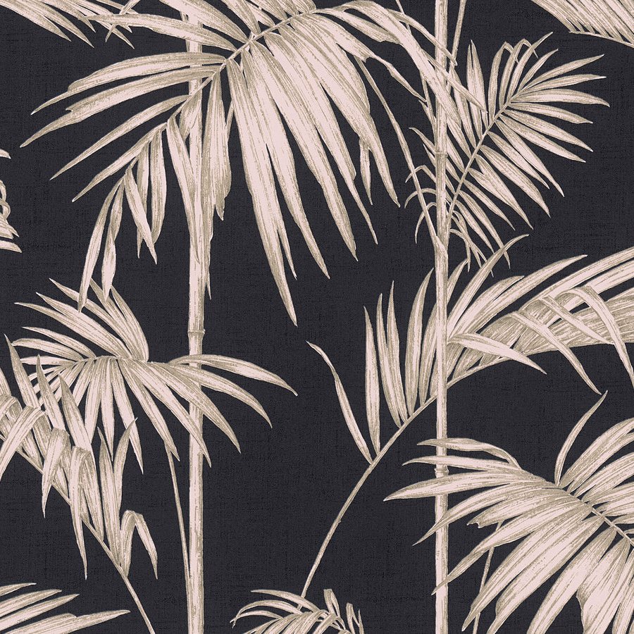 A.S. Creation Metropolitan Stories | 369191 | papier peint intissé floral | 0.53 m x 10.05 m | noir