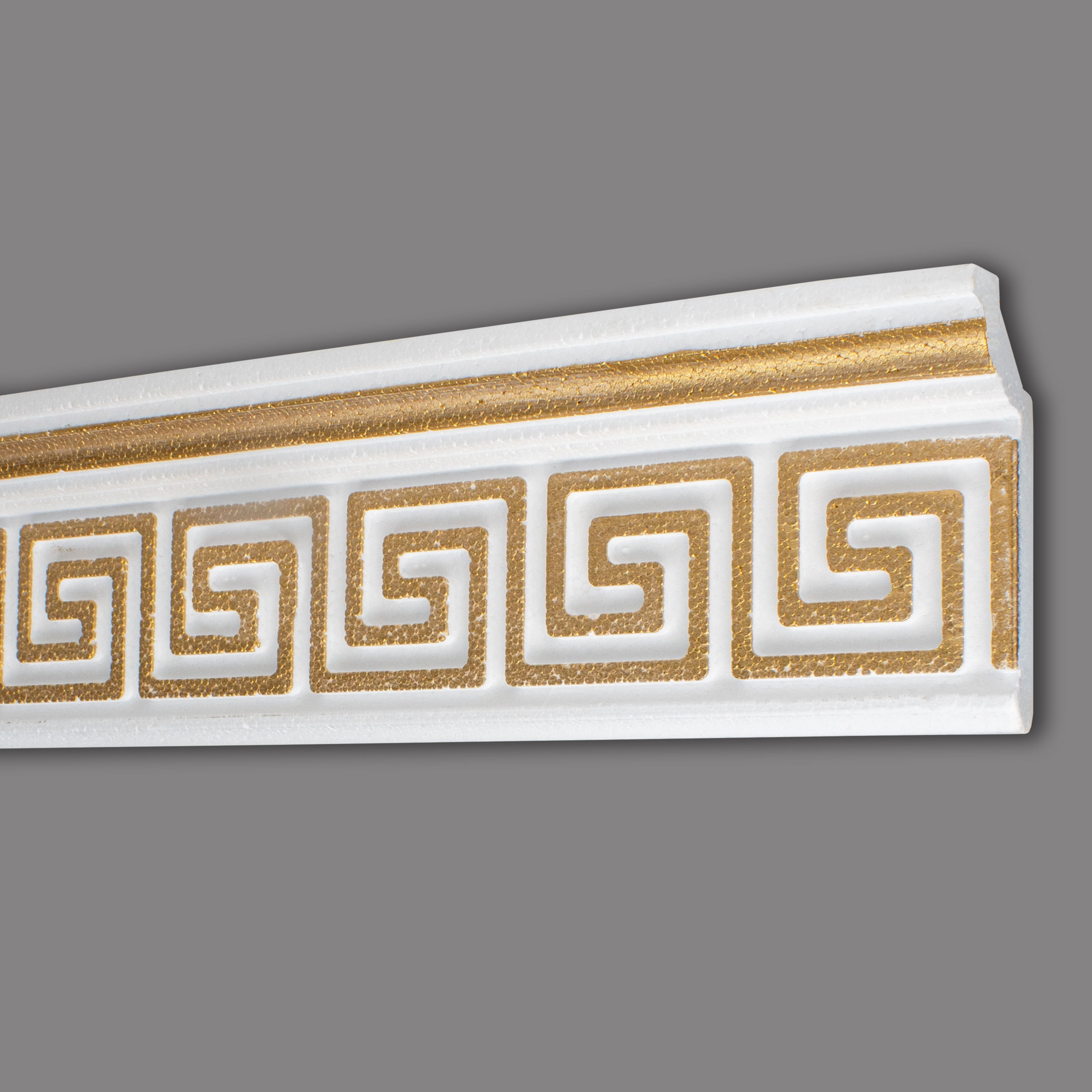 Moulure de plafond tendance Marbet B-21 Gold | 28 x 73 mm | polystyrène 
