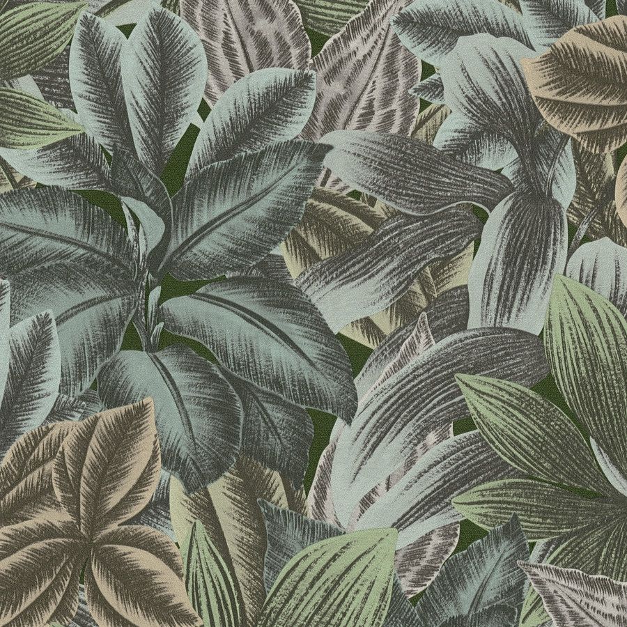 A.S. Creation | Travel Styles | 392223 | Papier peint intissé | Botanique | 10.05 x 0.53 m | Vert