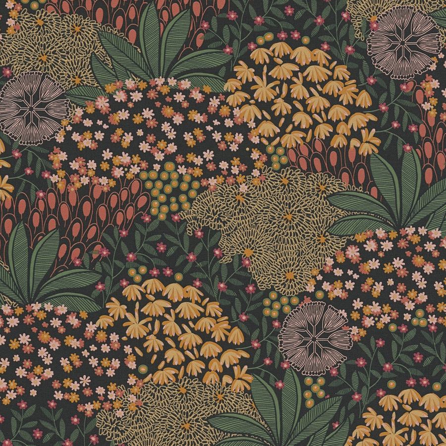 A.S. Creation | Nara | 387403 | Papier Peint Intissé | Floraux | 10.05 x 0.53 m | Coloré