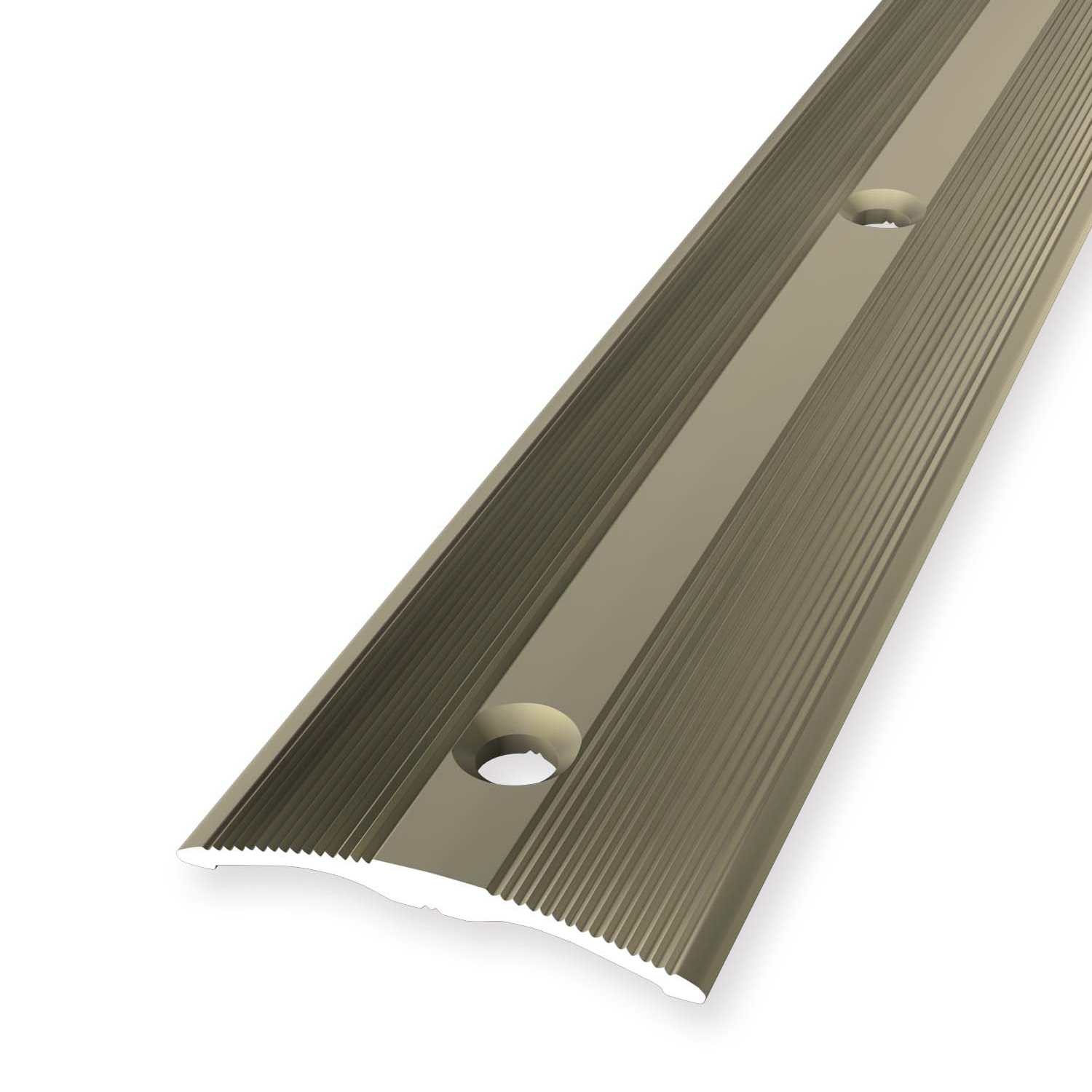 Profilé de transition 4 x 33 mm en aluminium Barre de seuil striée Différentes longueurs Küberit