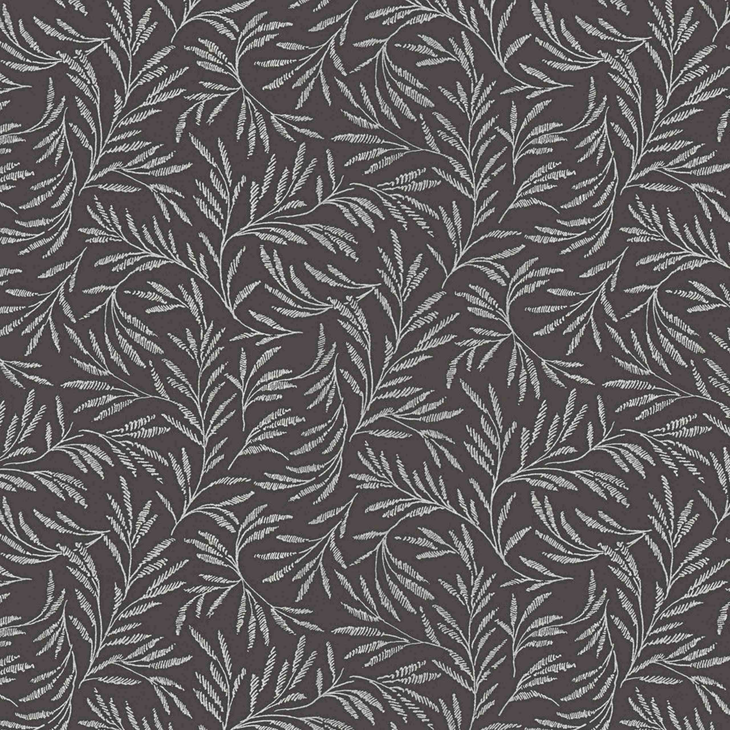 A.S. Creation Alpha | 333265 | papier peint intissé floral | 0.53 m x 10.05 m | noir