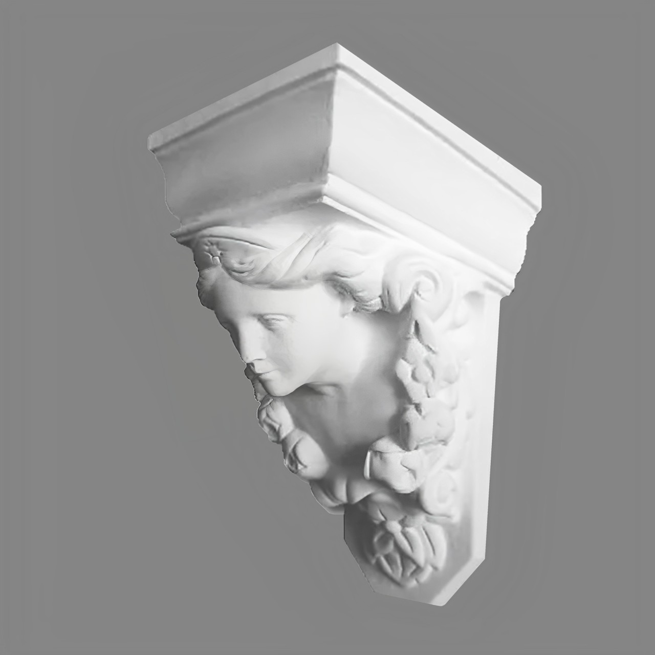 PROVISTON | Console en plâtre Drummondville | Moulures décoratives en plâtre | 250 x 350 mm 